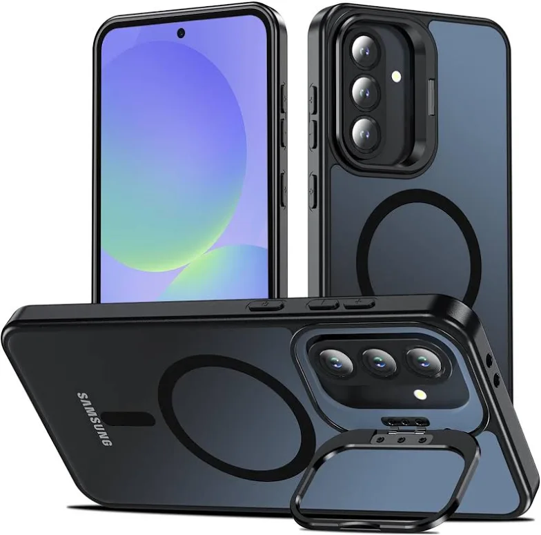 DIZORO Samsung Galaxy A56 Case Compatible with Wireless Charging, with Camera Stand, Military Grade Drop 499