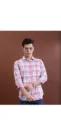 Men's slim check shirt