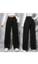 Women Straight Fit High Rise Black Jeans