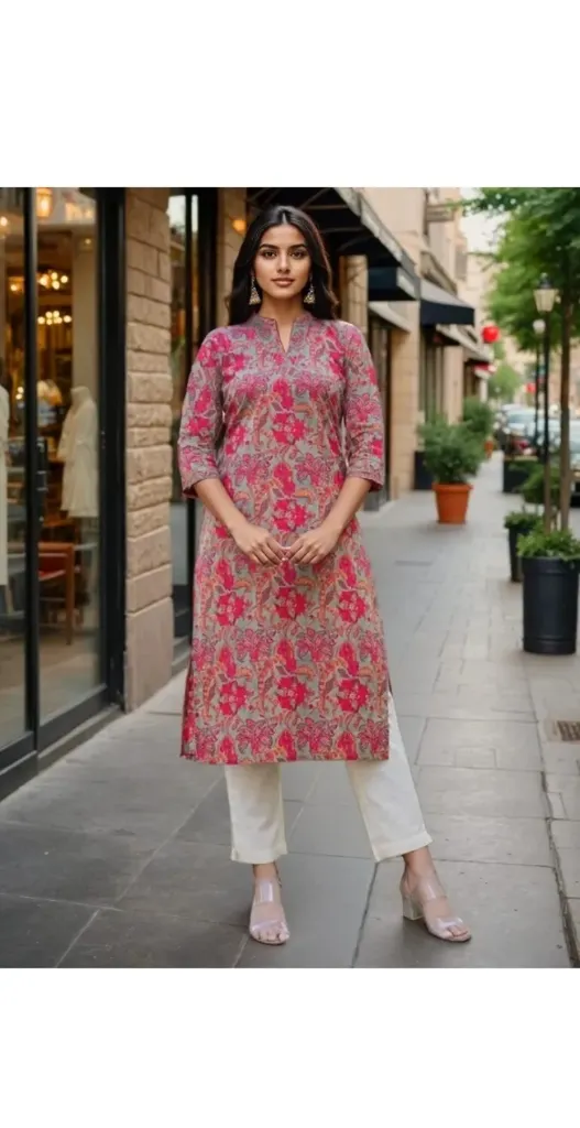 Women printed kurti