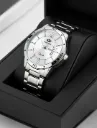LIMESTONE Day and Date Function Steel Strap Quartz analogue watch