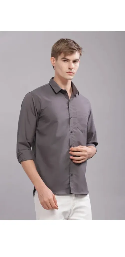 Mens Grey Colour shirt