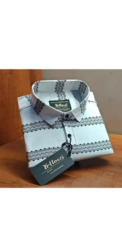 Printed Stylish Shirt ( black & white )