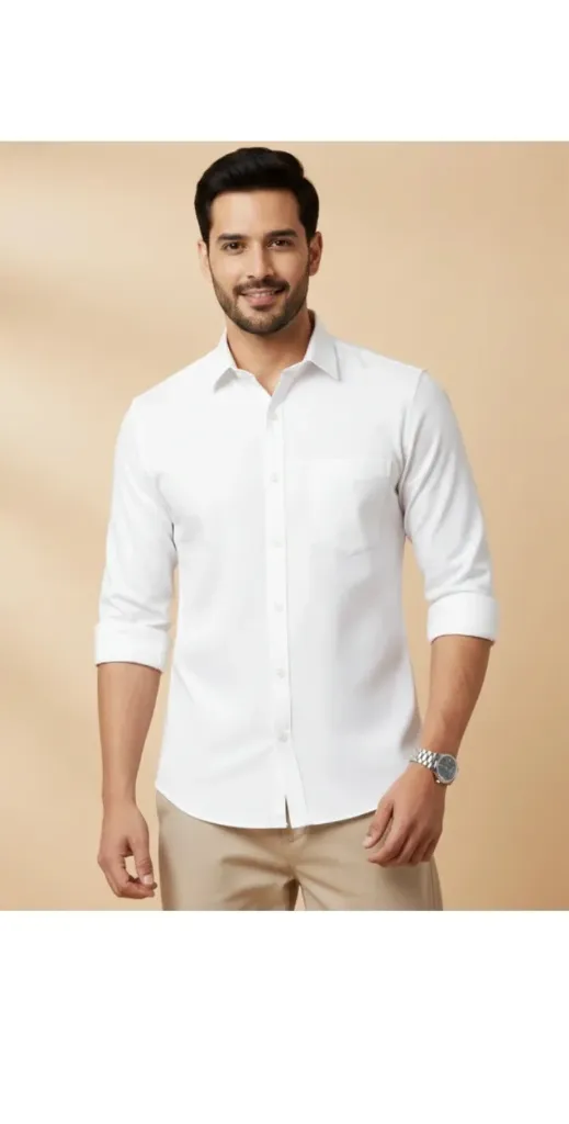 Plane white shirt
