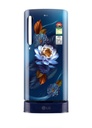 LG 185 L Direct Cool Single Door 5 Star Refrigerator with Base Drawer  with Smart Inverter Compressor, Runs on Home Inverter, Fit Max Chiller Tray & 2026 Model (Blue Waterlilly, GLD1956ZABW)